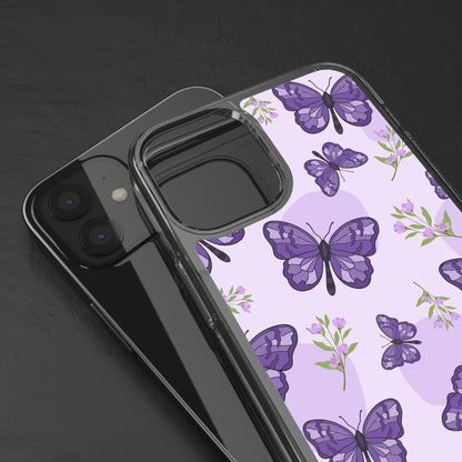 Purple Butterflies | Clear iPhone Case / Samsung Case