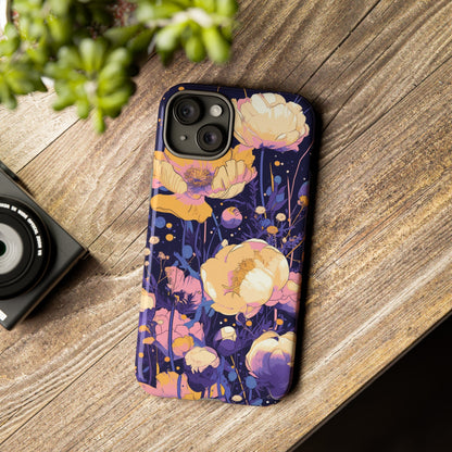 Night Cotton Flowers iPhone Case / Samsung Case