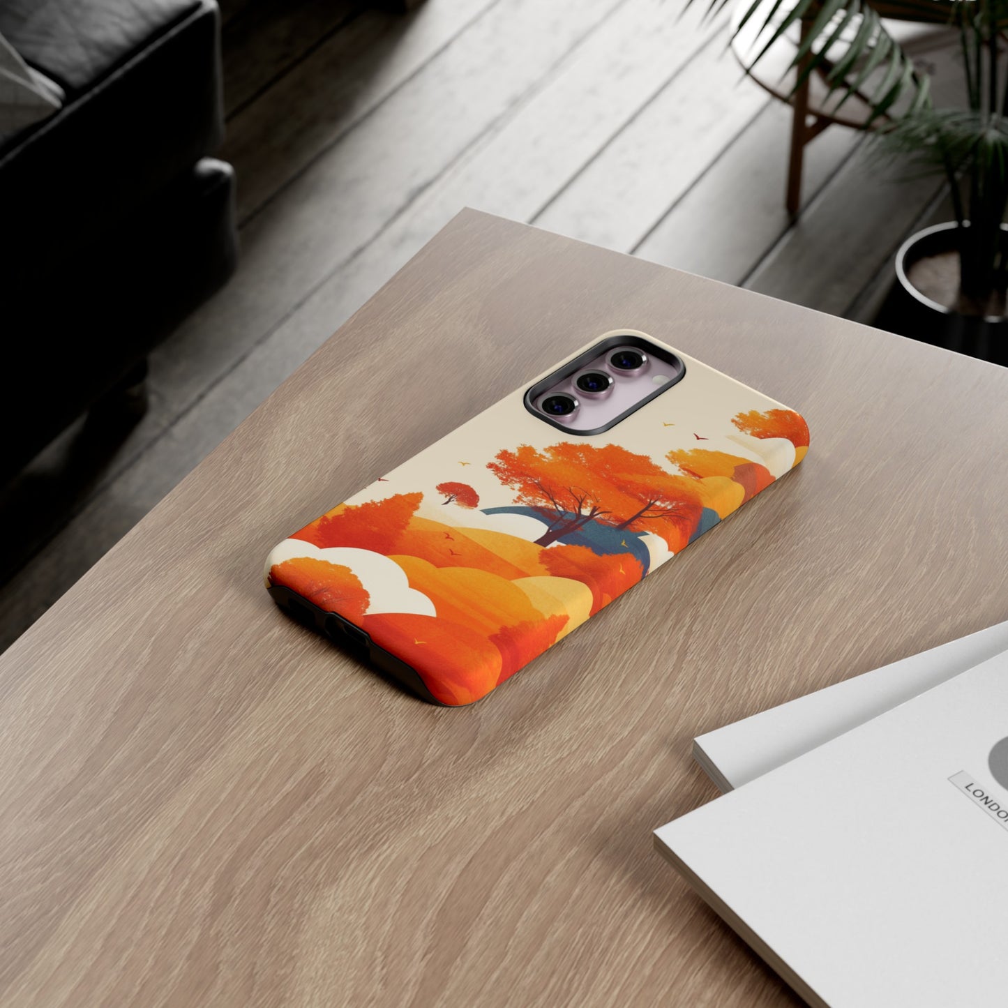 Orange Retro Landscape iPhone Case / Samsung Case