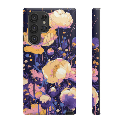 Night Cotton Flowers iPhone Case / Samsung Case