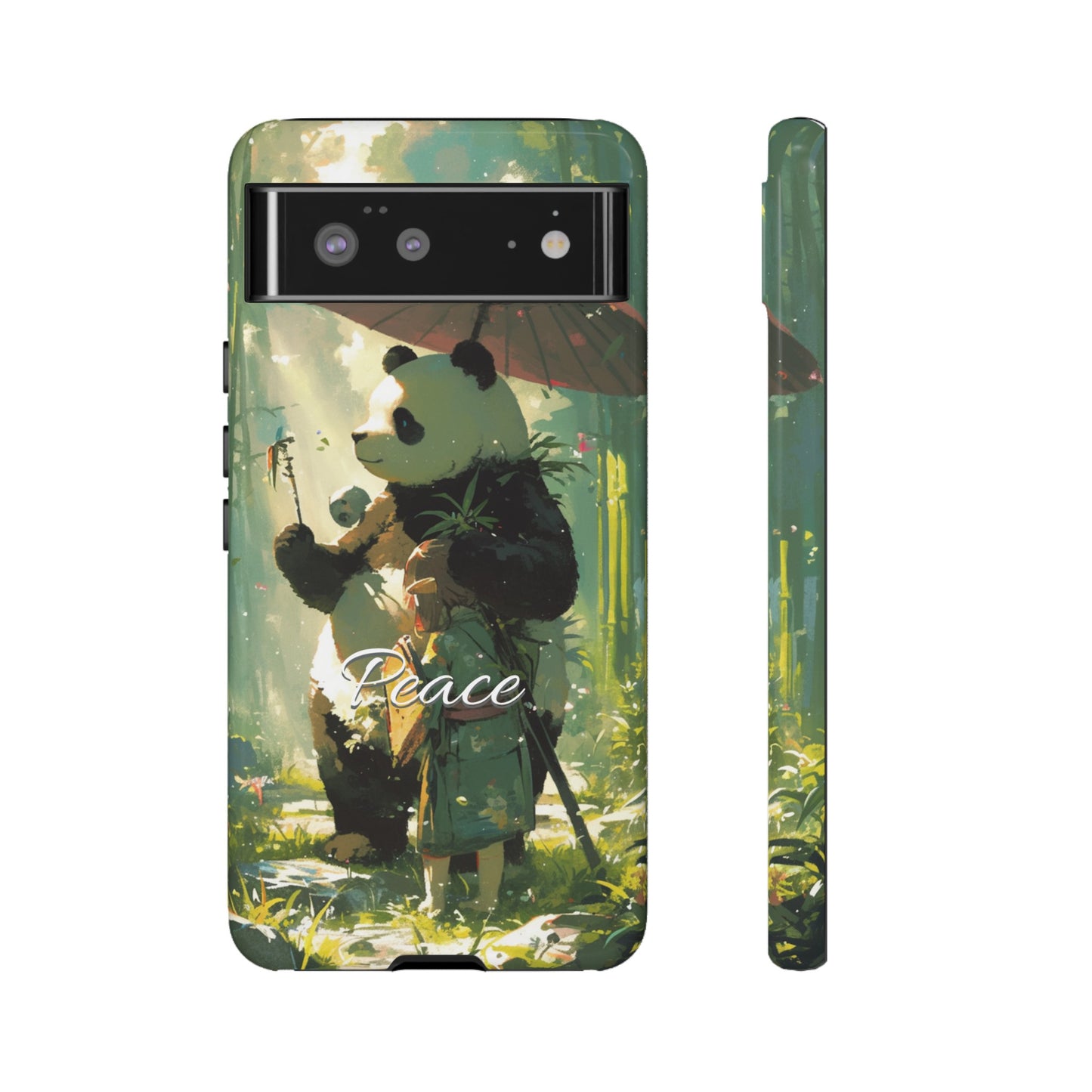 Japanese Aesthetic Vintage Panda iPhone Case / Samsung Case | "Peace"