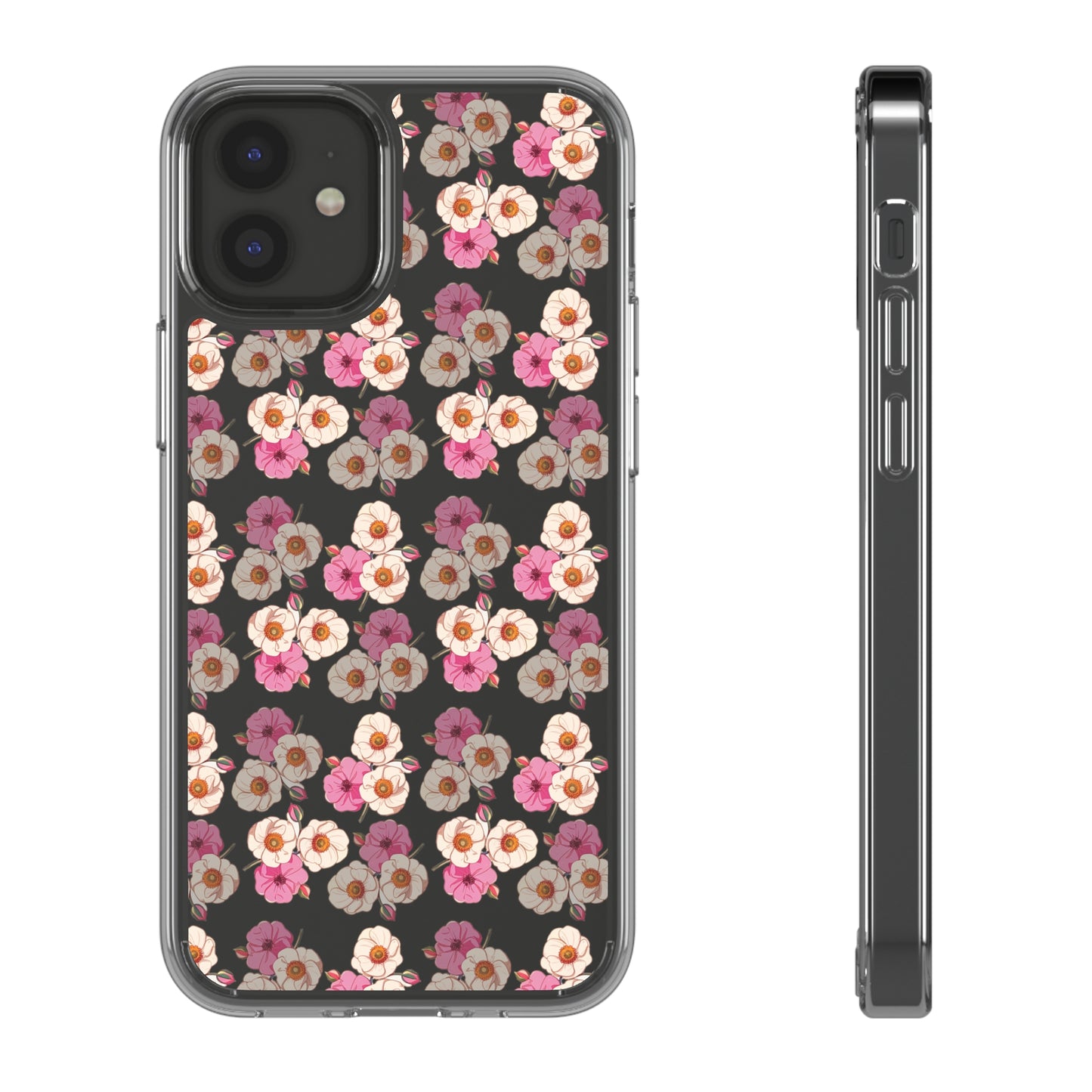 Pink Garden Pattern | Clear iPhone Case / Samsung Case