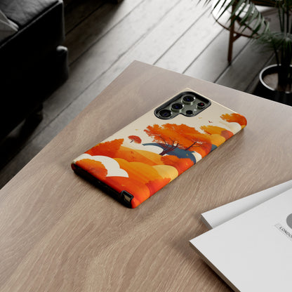 Orange Retro Landscape iPhone Case / Samsung Case