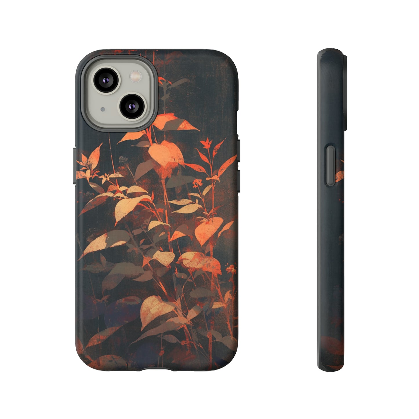 Black Blooms Wildflower iPhone Case