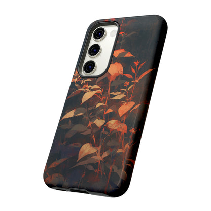 Black Blooms Wildflower iPhone Case