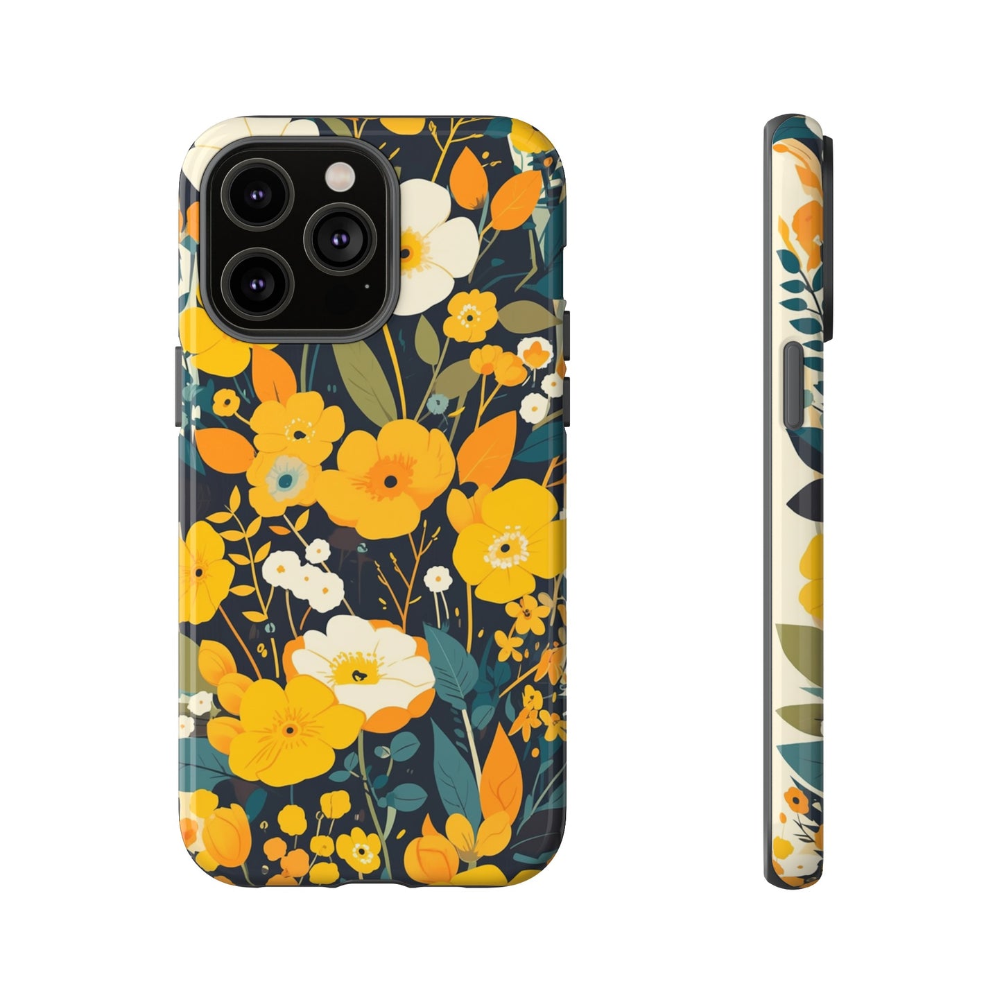 Retro Yellow Flowers iPhone Case / Samsung Case