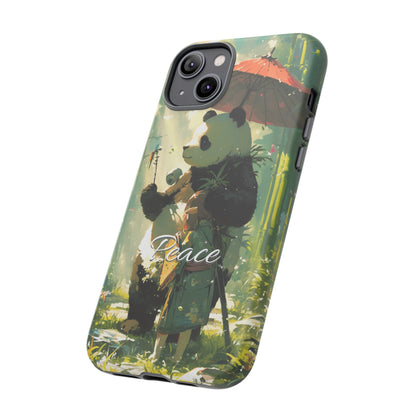 Japanese Aesthetic Vintage Panda iPhone Case / Samsung Case | "Peace"