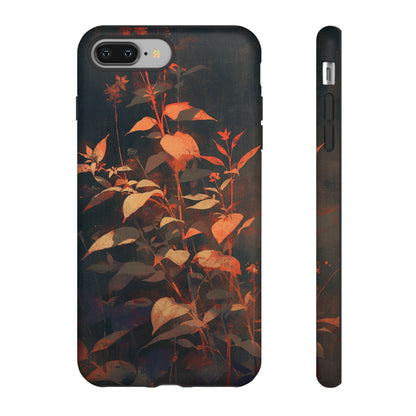 Black Blooms Wildflower iPhone Case