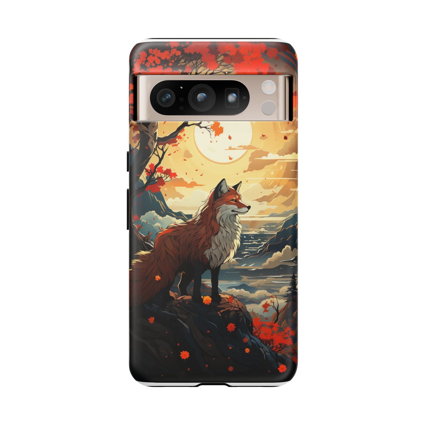 Japanese Wolf Aesthetic Phone Case