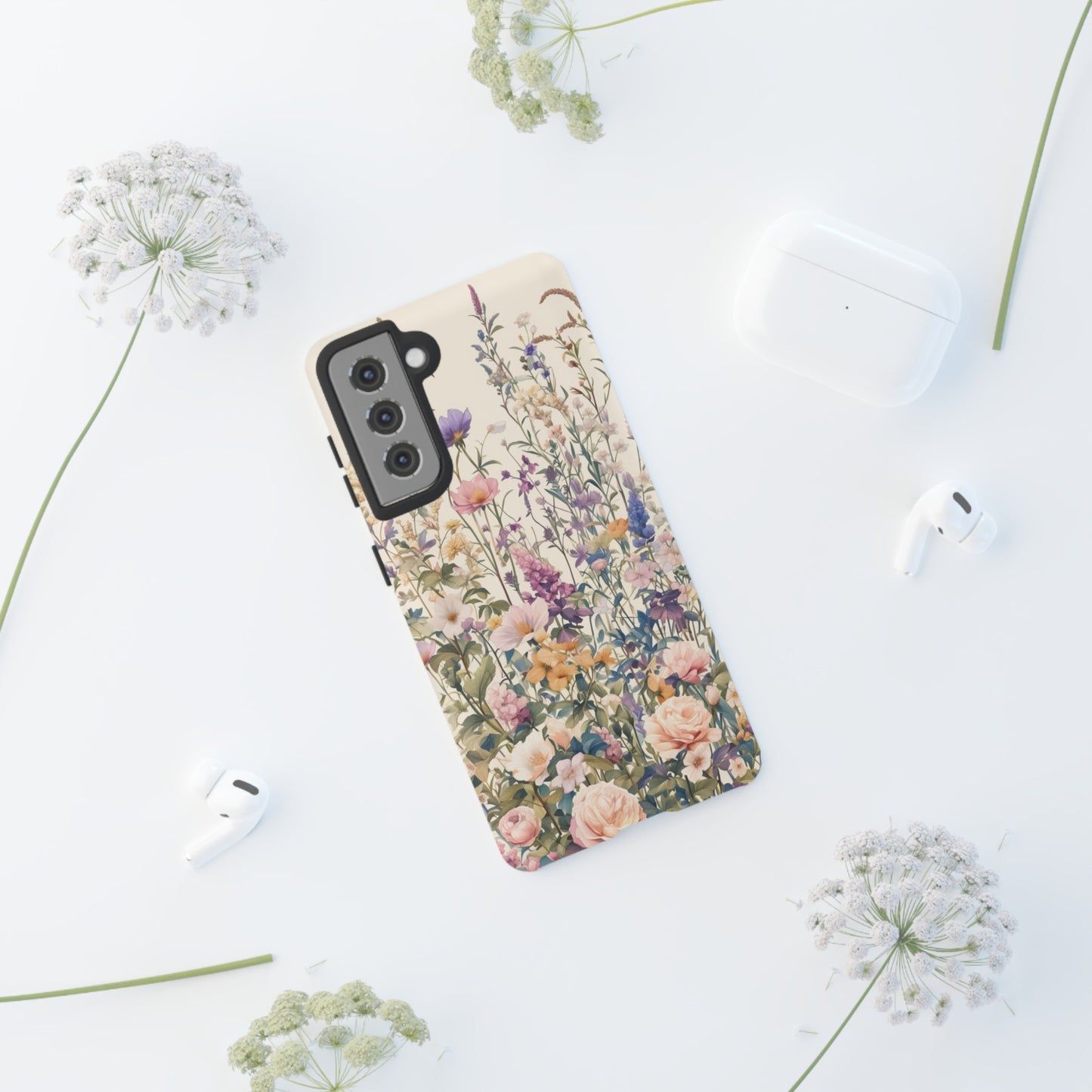 Tall Vintage Wildflowers iPhone Case / Samsung Case