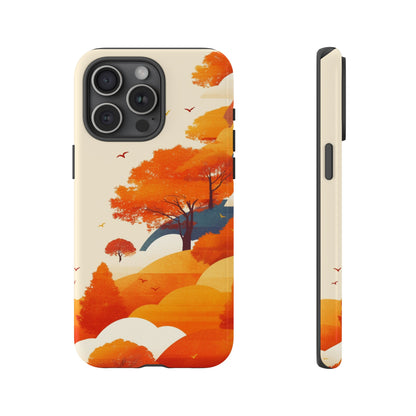 Orange Retro Landscape iPhone Case / Samsung Case