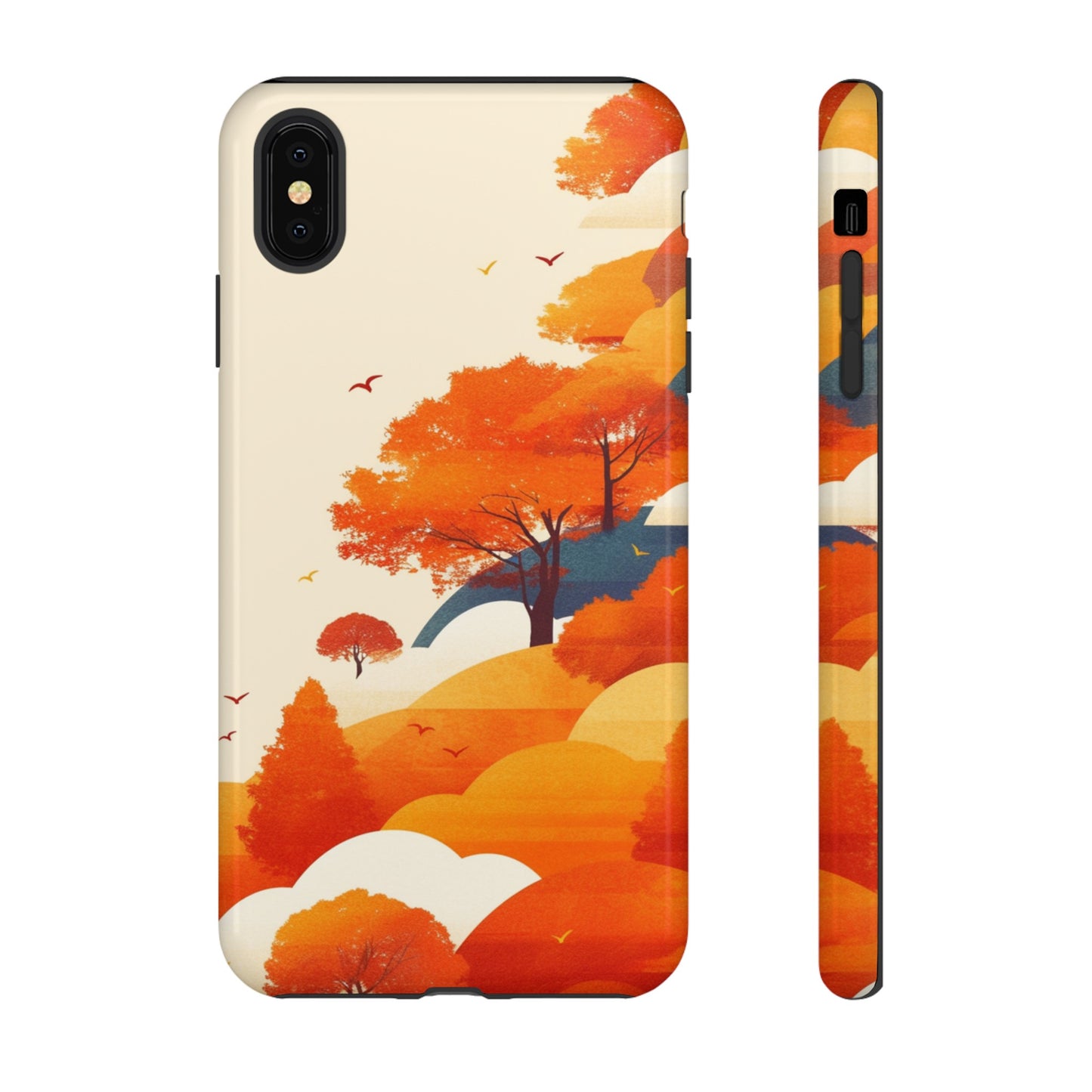 Orange Retro Landscape iPhone Case / Samsung Case