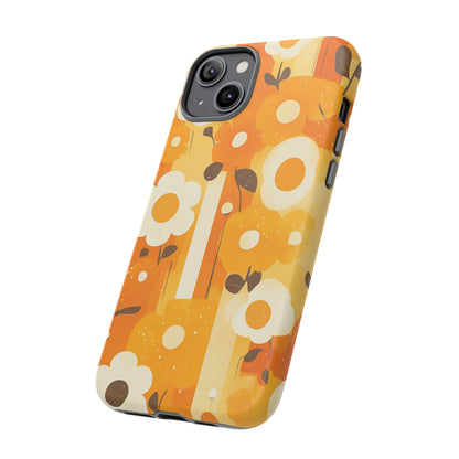 Retro 70s Abstract Flower Patterns iPhone Case / Samsung Case