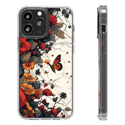 Dark Fall Butterfly Aesthetic | Clear iPhone Case / Samsung Case