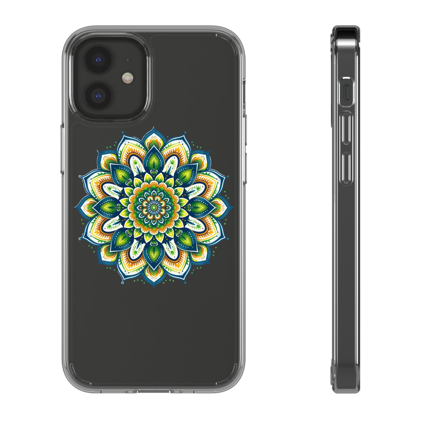 Lime Mandala | Clear iPhone Case / Samsung Case