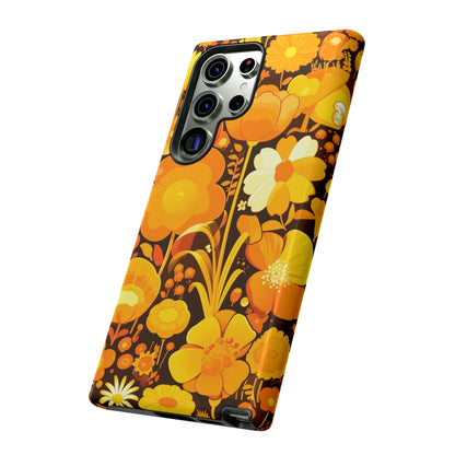 Retro Yellow Flower Patterns iPhone Case / Samsung Case