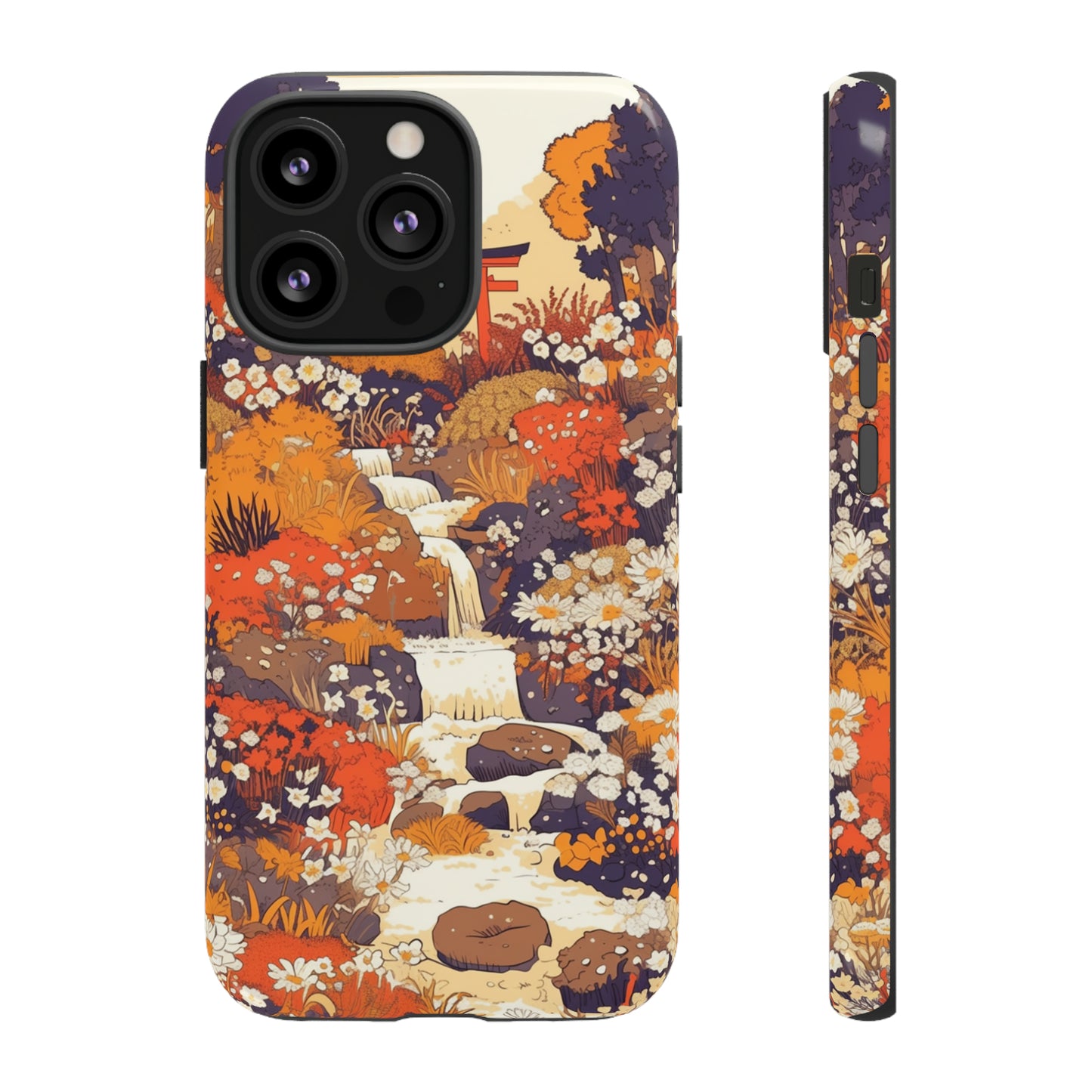 Rising Mountains & Rapid Rivers, Wildflower iPhone Case