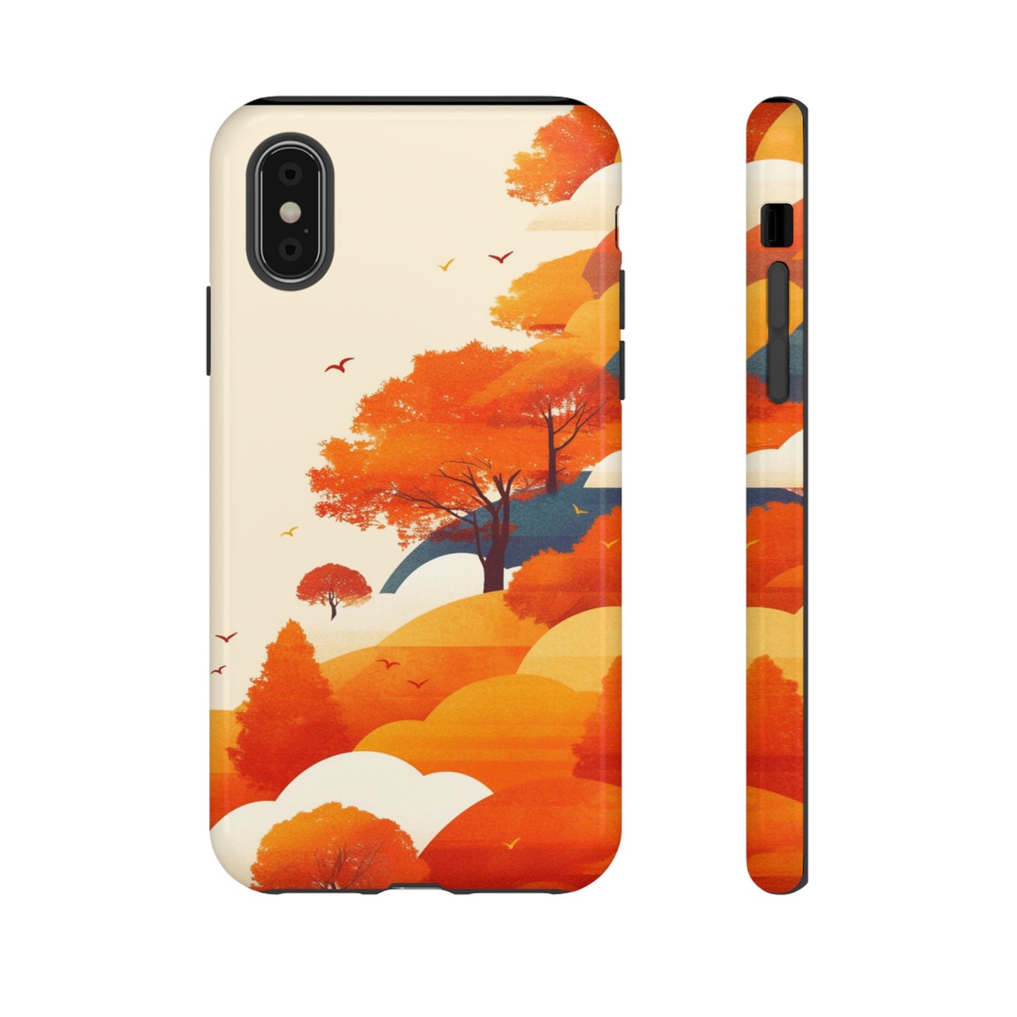 Orange Retro Landscape iPhone Case / Samsung Case