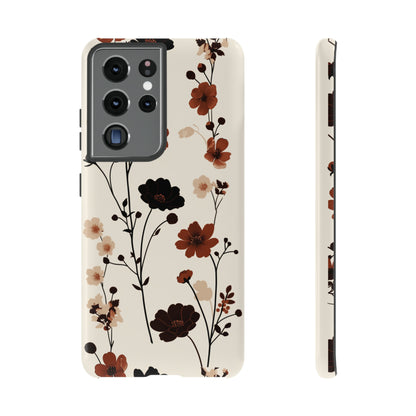 Minimalistic Tall Wildflowers iPhone Case