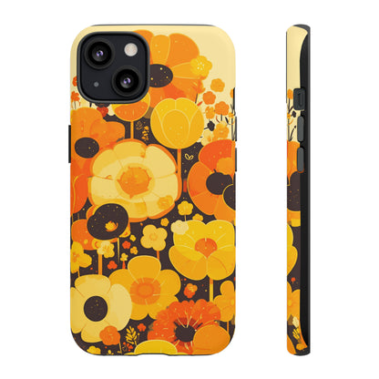 Retro Floral Pattern Illustrations iPhone Case / Samsung Case, Gift for Floral Lovers, Gift for Her