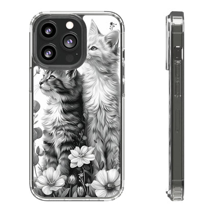 Kittens and Flowers | Clear iPhone Case / Samsung Case