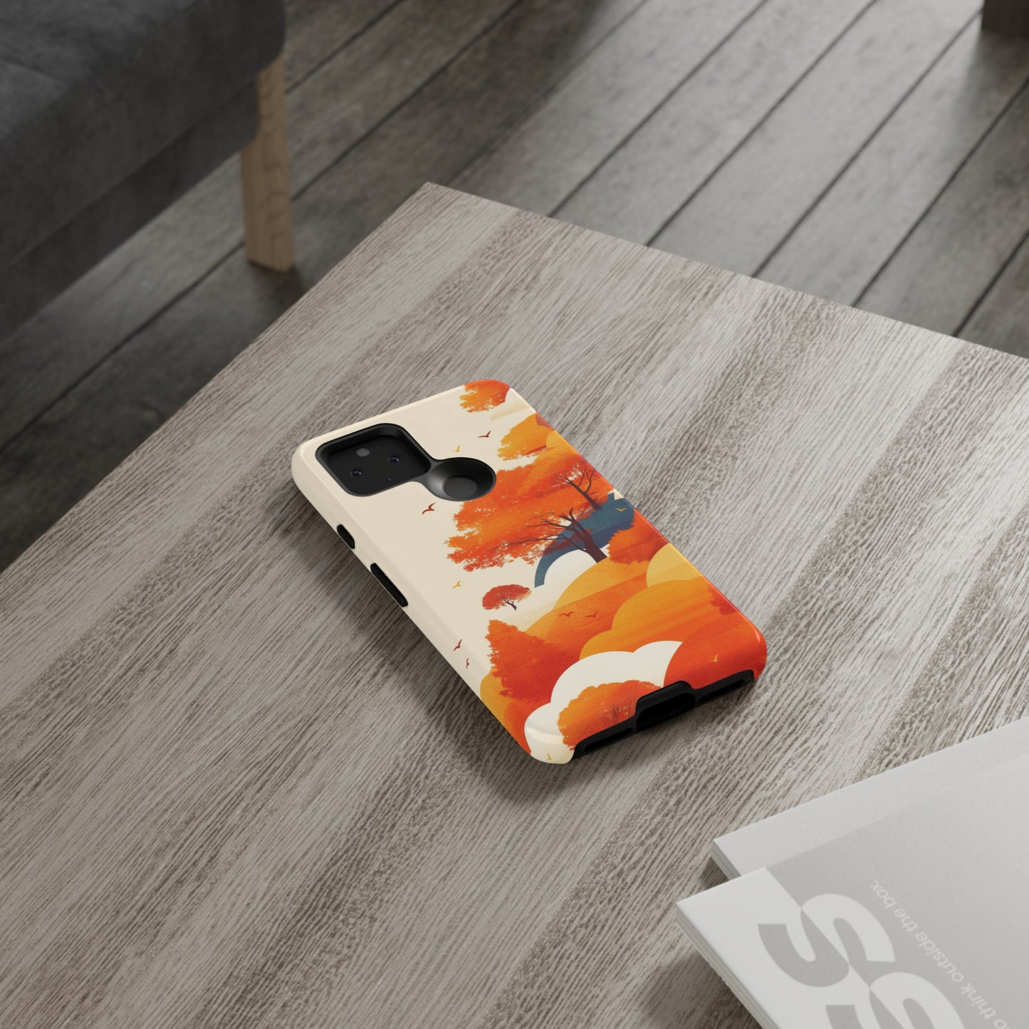 Orange Retro Landscape iPhone Case / Samsung Case