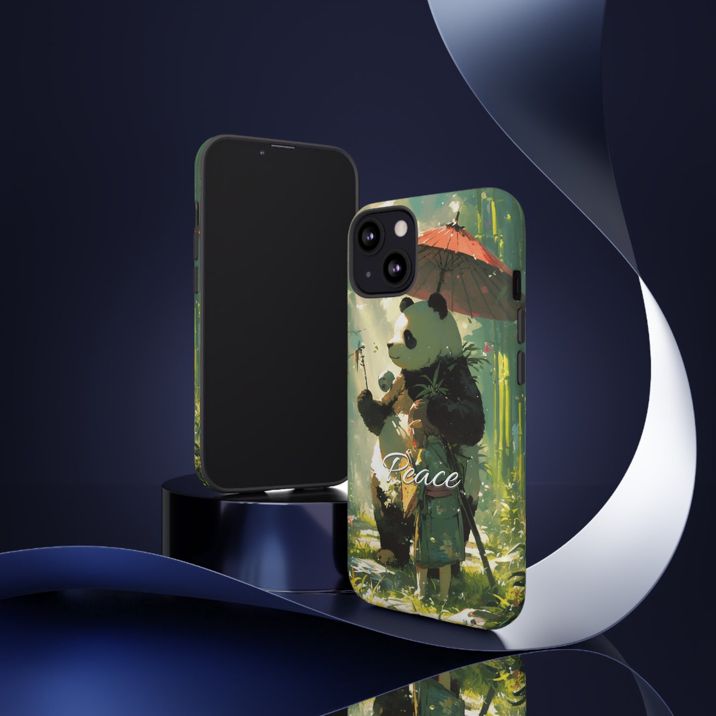 Japanese Aesthetic Vintage Panda iPhone Case / Samsung Case | "Peace"