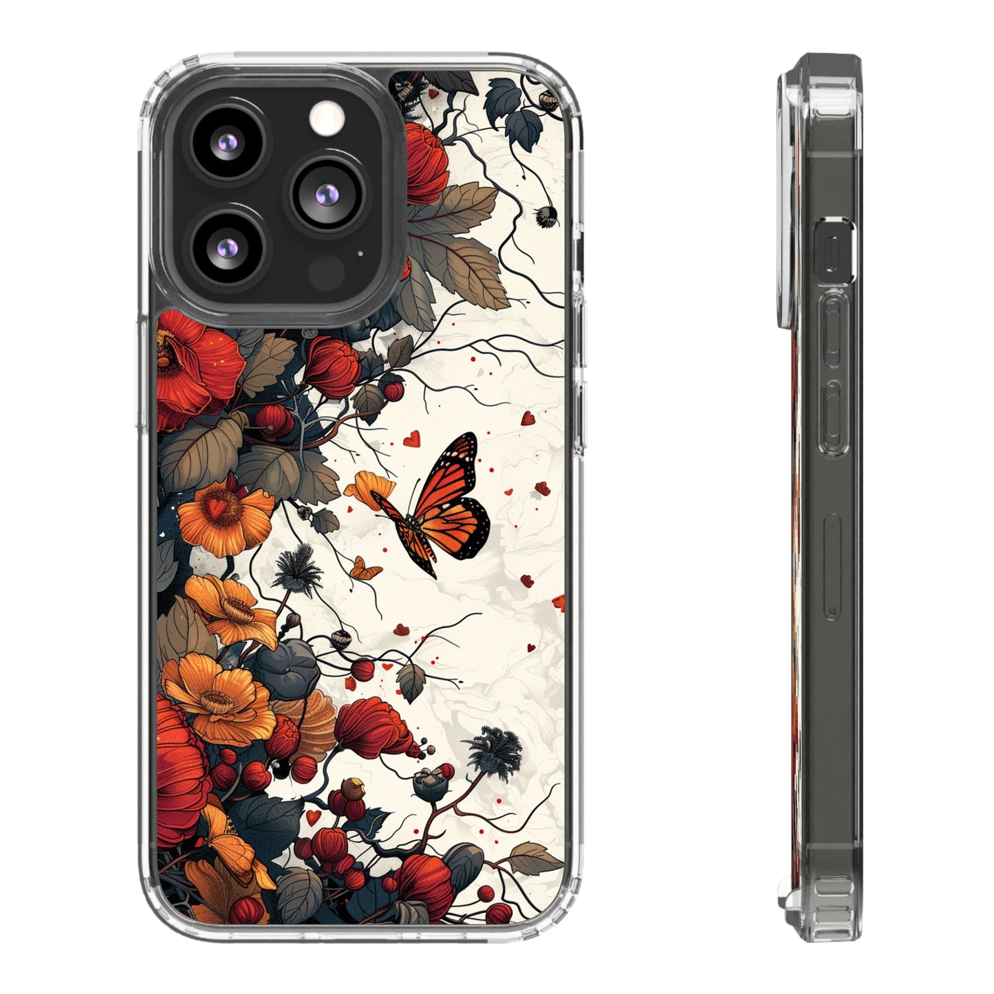 Dark Fall Butterfly Aesthetic | Clear iPhone Case / Samsung Case