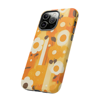 Retro 70s Abstract Flower Patterns iPhone Case / Samsung Case