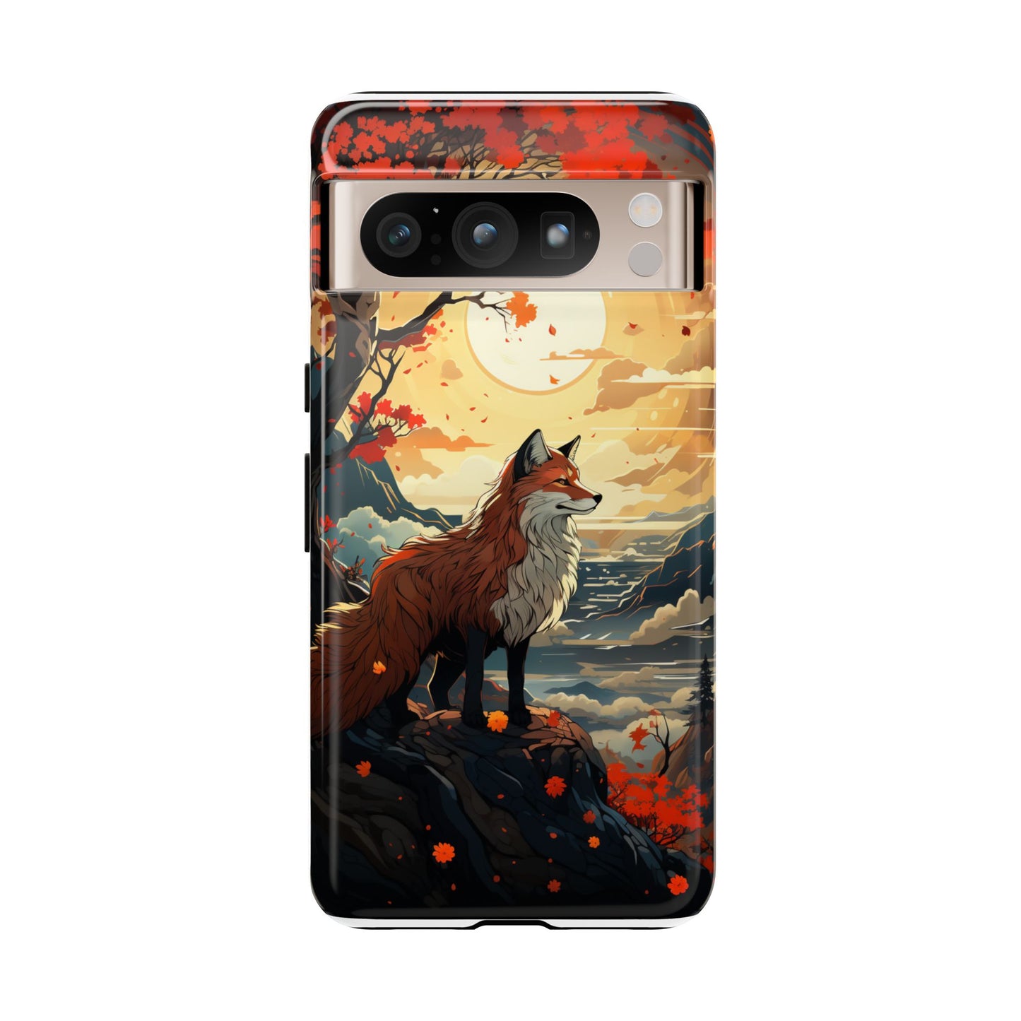 Japanese Wolf Aesthetic Phone Case