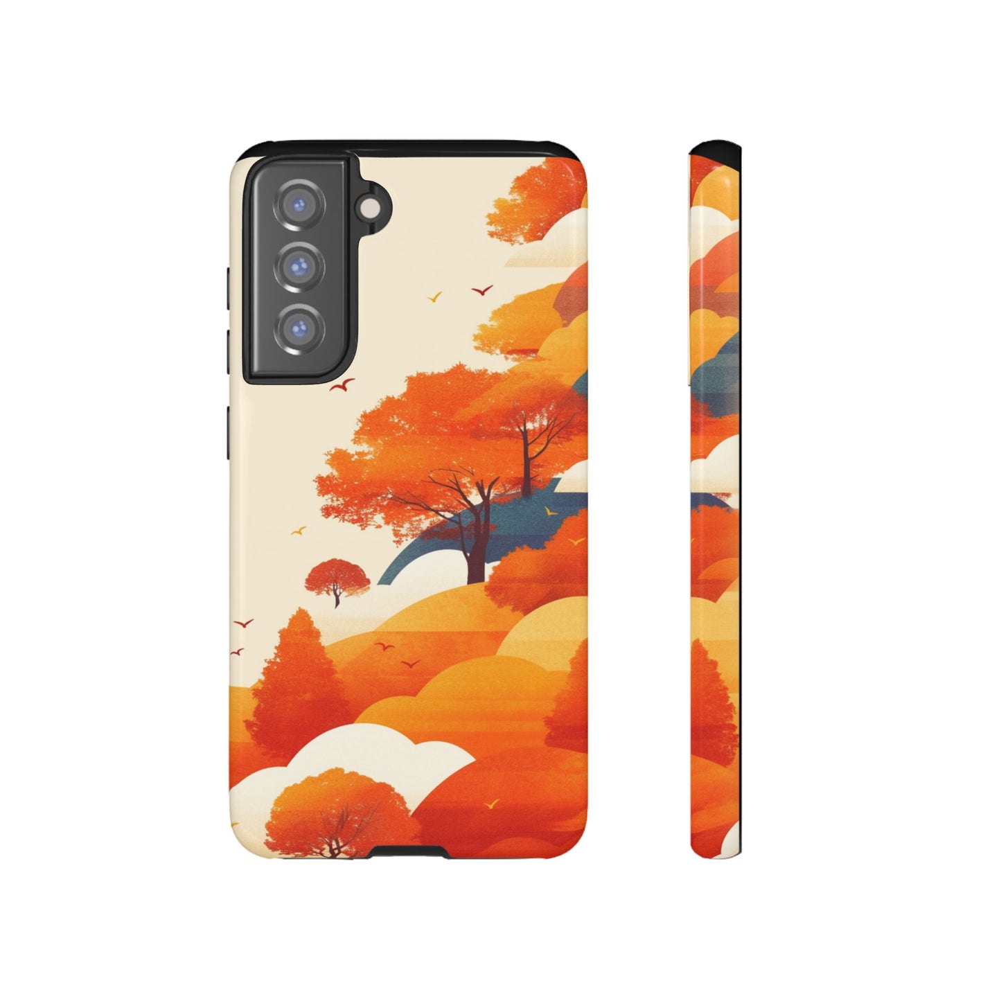 Orange Retro Landscape iPhone Case / Samsung Case