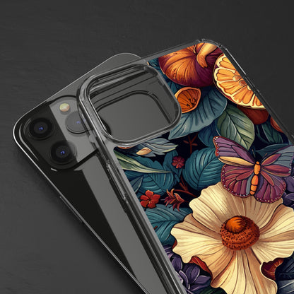 Butterflies and Blooms | Clear iPhone Case / Samsung Case