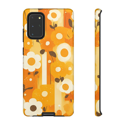 Retro 70s Abstract Flower Patterns iPhone Case / Samsung Case