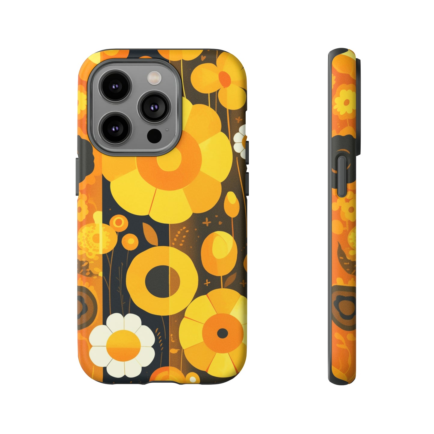 Floral Lines Retro iPhone Case / Samsung Case