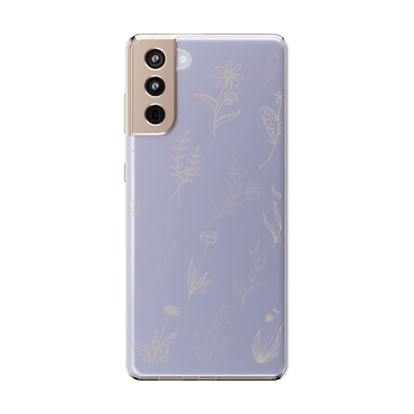 Golden Floral Sea | Clear iPhone Case / Samsung Case