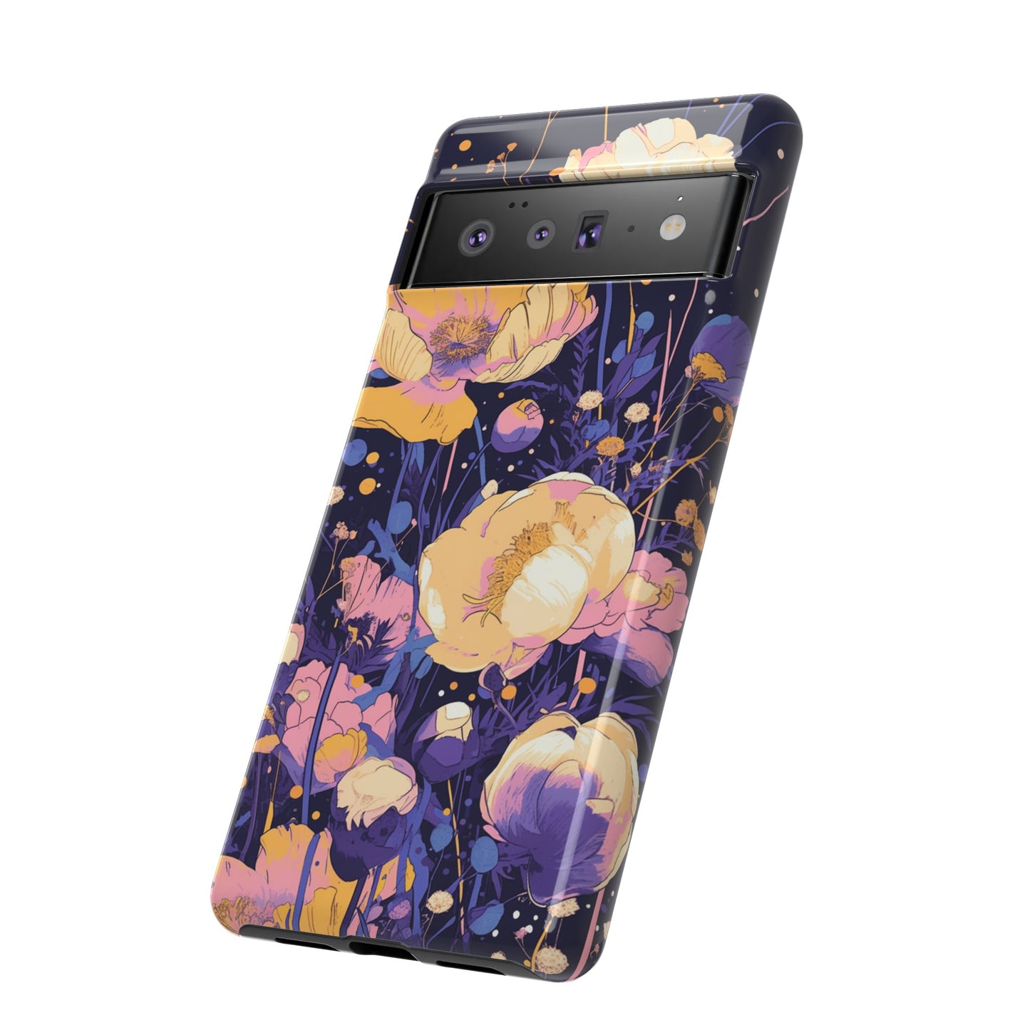 Night Cotton Flowers iPhone Case / Samsung Case