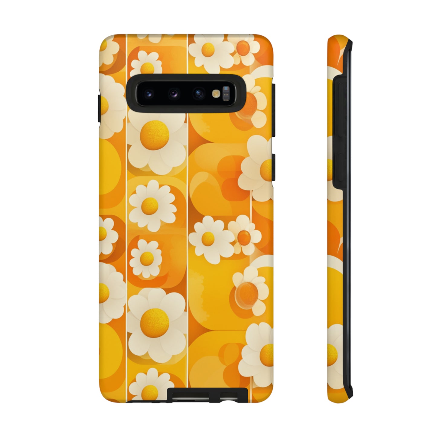 Yellow Floral Pattern Retro iPhone Case / Samsung Case