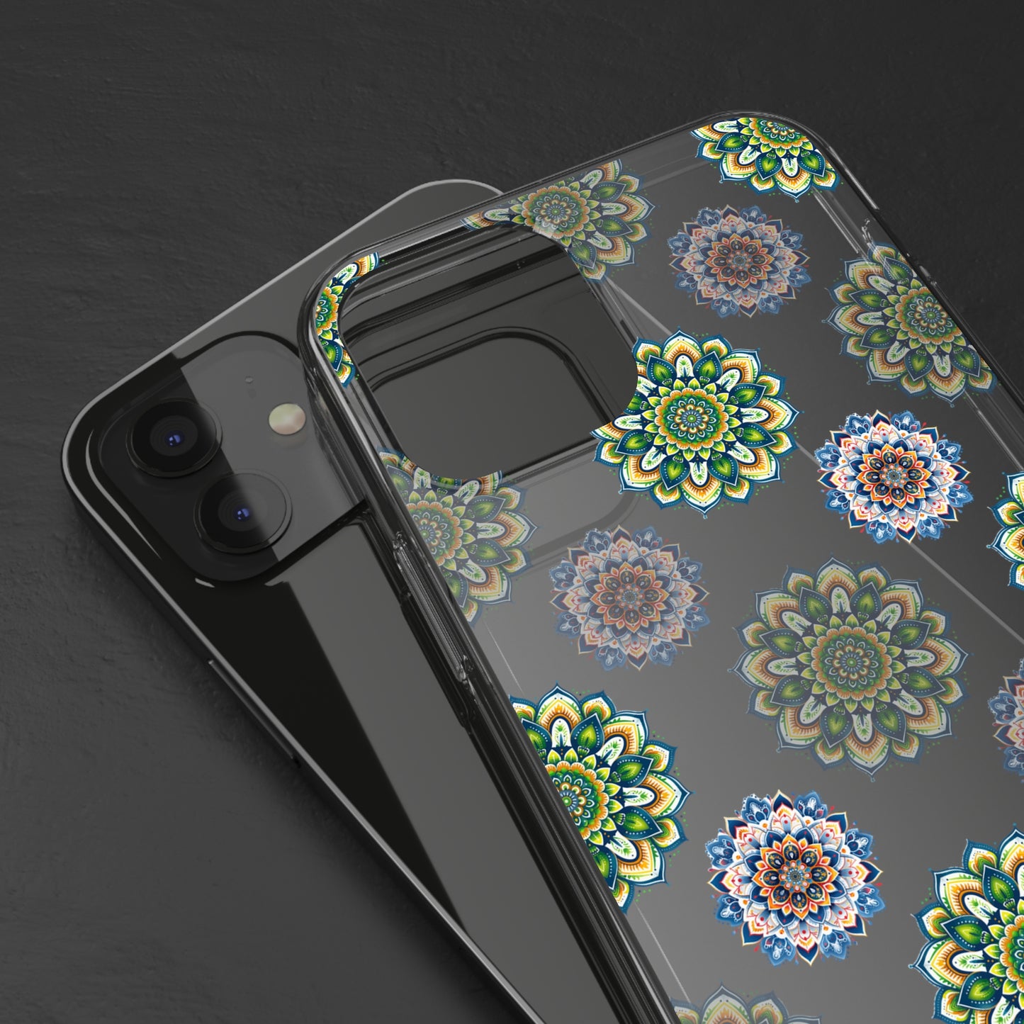 Lime Mandala Pattern | Clear iPhone Case / Samsung Case