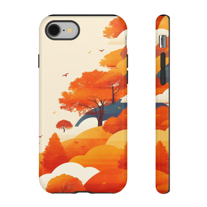 Orange Retro Landscape iPhone Case / Samsung Case