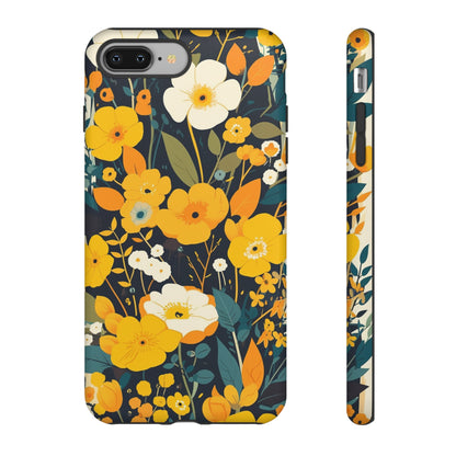 Retro Yellow Flowers iPhone Case / Samsung Case