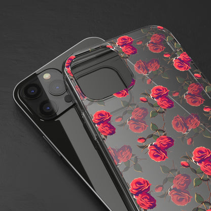 Roses Pattern | Clear iPhone Case / Samsung Case