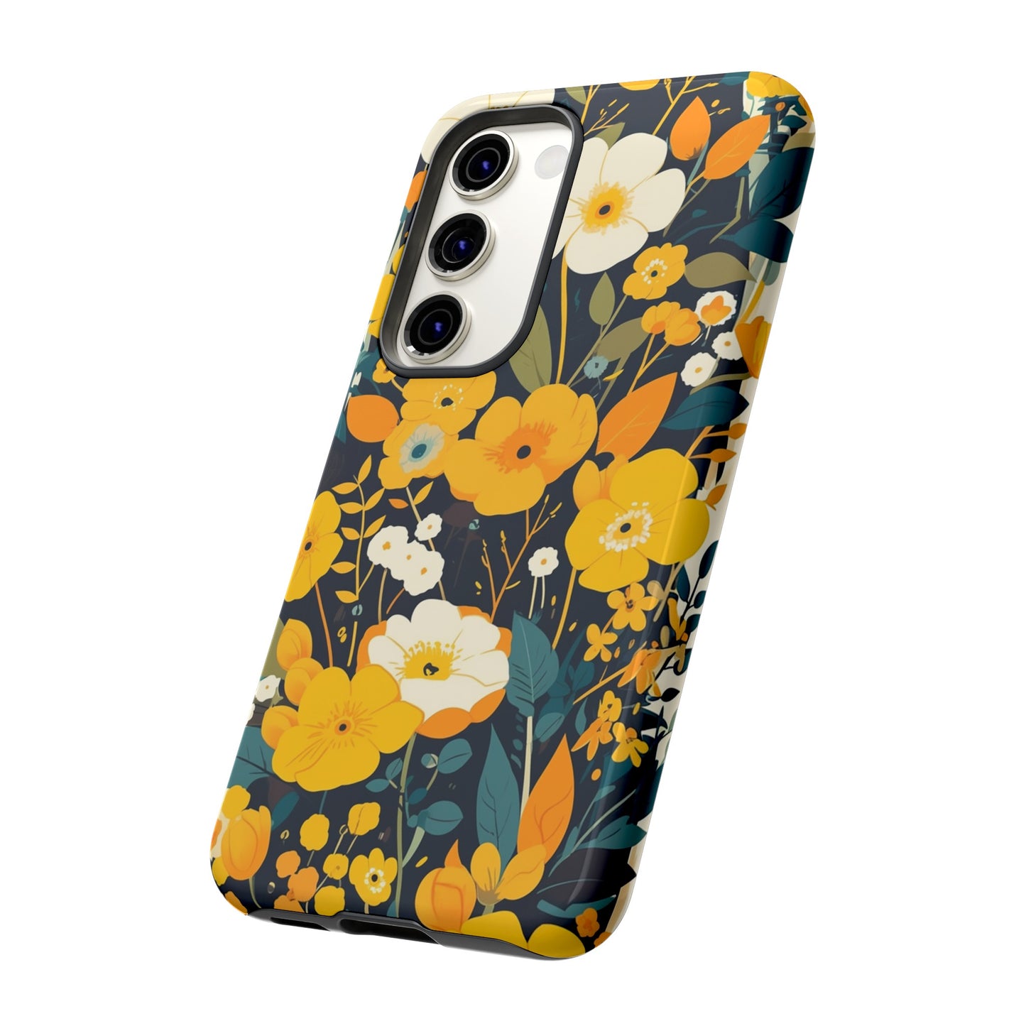 Retro Yellow Flowers iPhone Case / Samsung Case