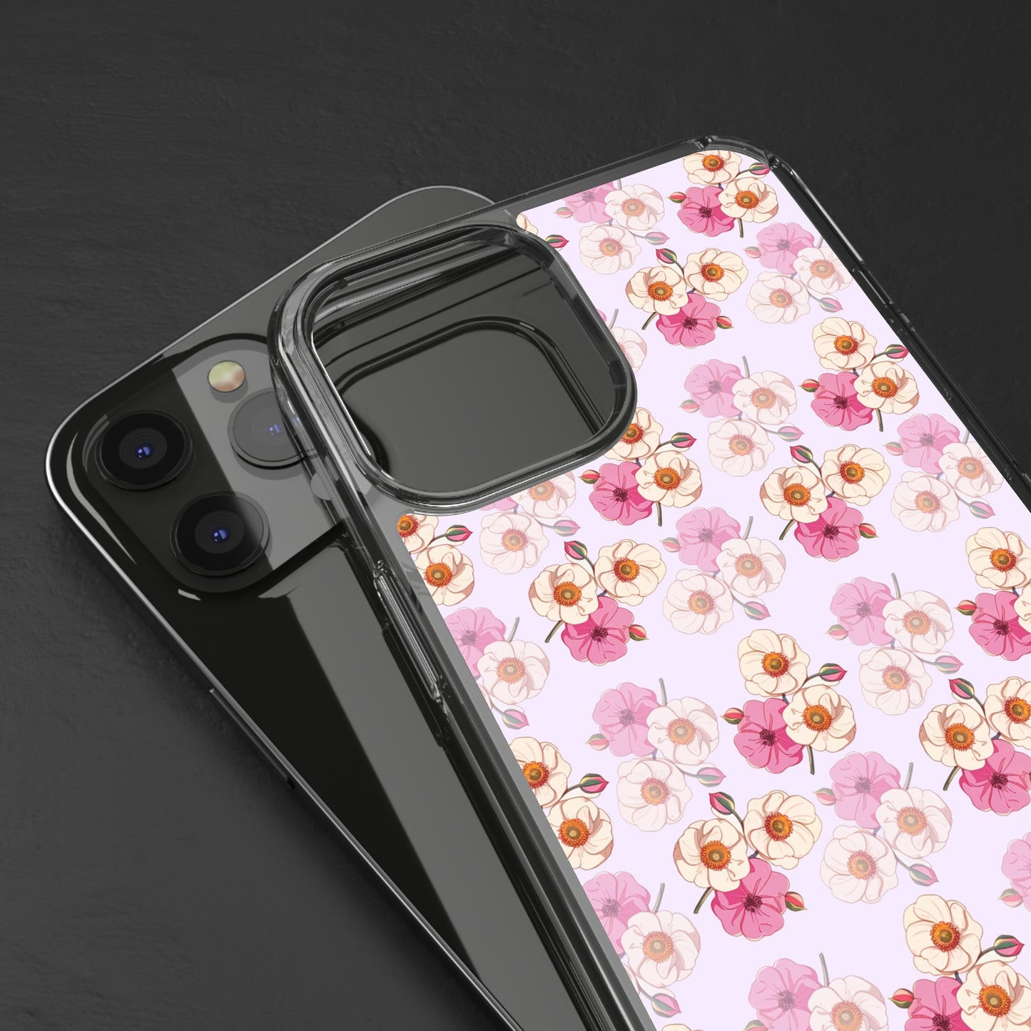 Floral Swirl | Clear iPhone Case / Samsung Case