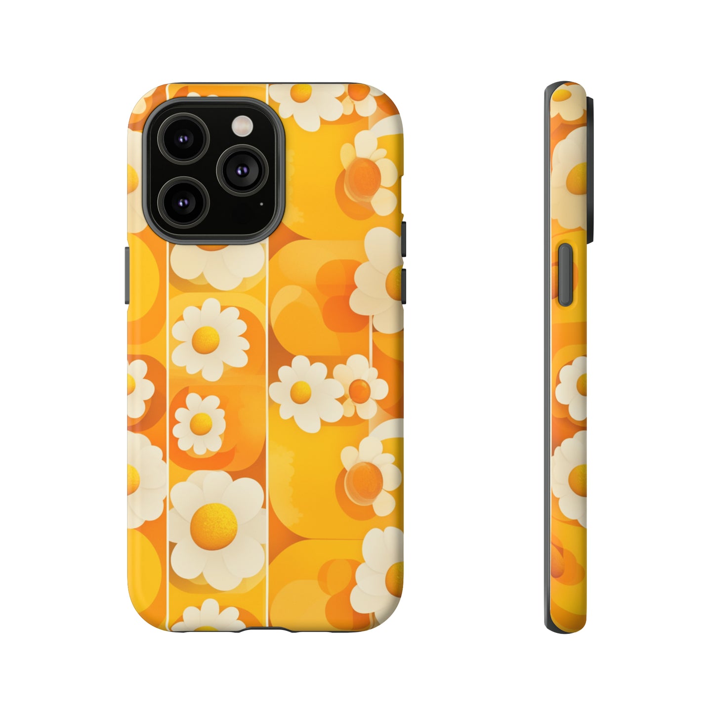 Yellow Floral Pattern Retro iPhone Case / Samsung Case