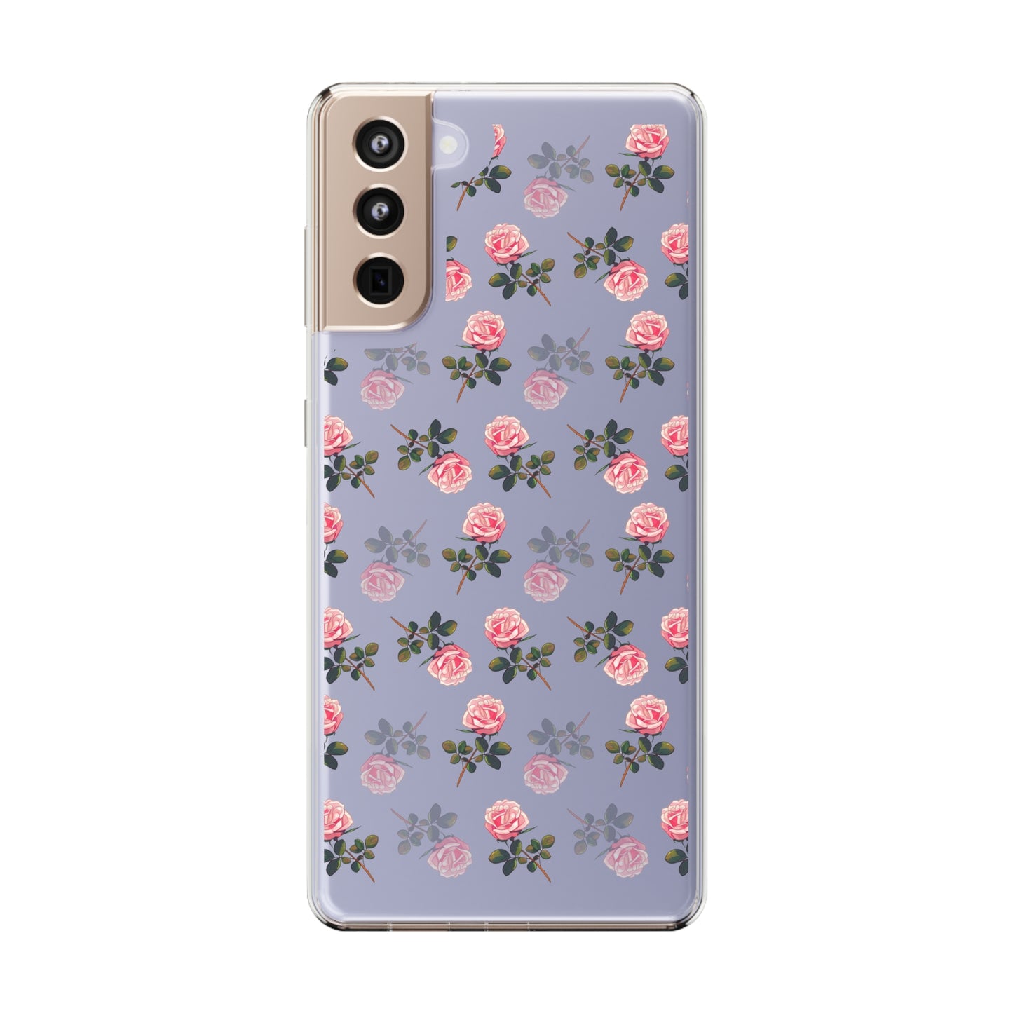 Pink Flower Pattern | Clear iPhone Case / Samsung Case