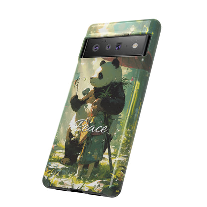 Japanese Aesthetic Vintage Panda iPhone Case / Samsung Case | "Peace"