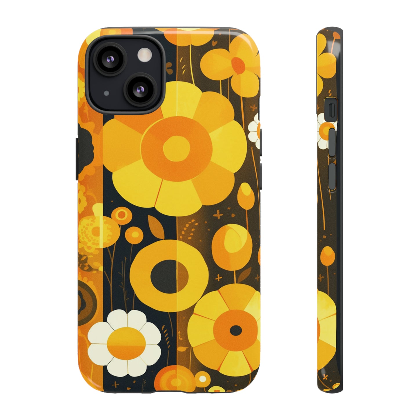 Floral Lines Retro iPhone Case / Samsung Case