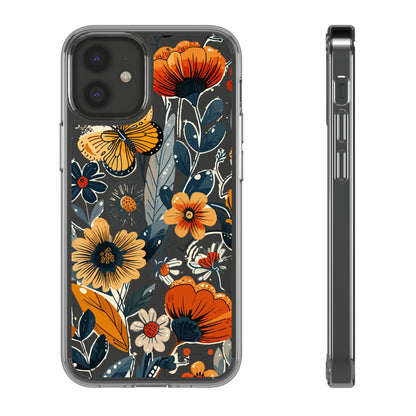 Summer Blooms Whimsical Garden | Clear iPhone Case / Samsung Case