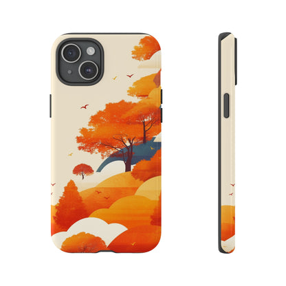 Orange Retro Landscape iPhone Case / Samsung Case