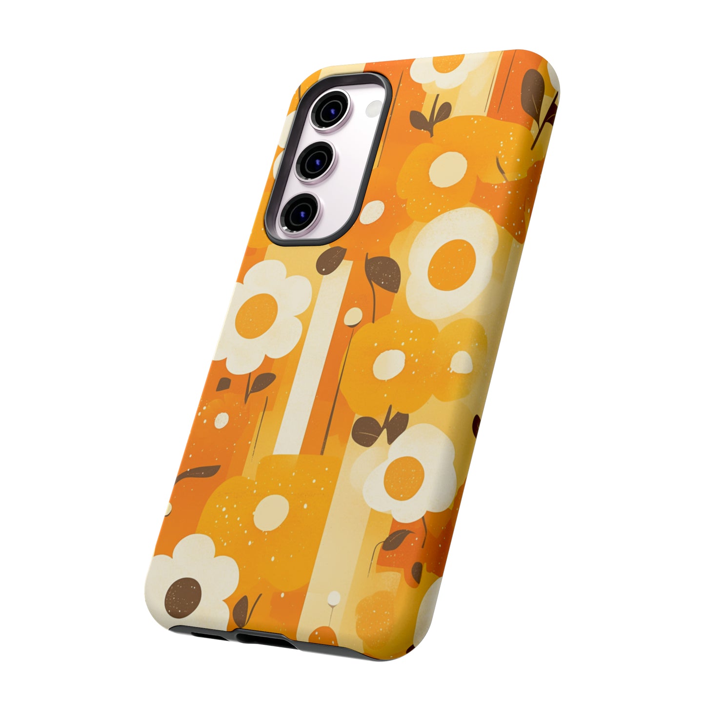 Retro 70s Abstract Flower Patterns iPhone Case / Samsung Case